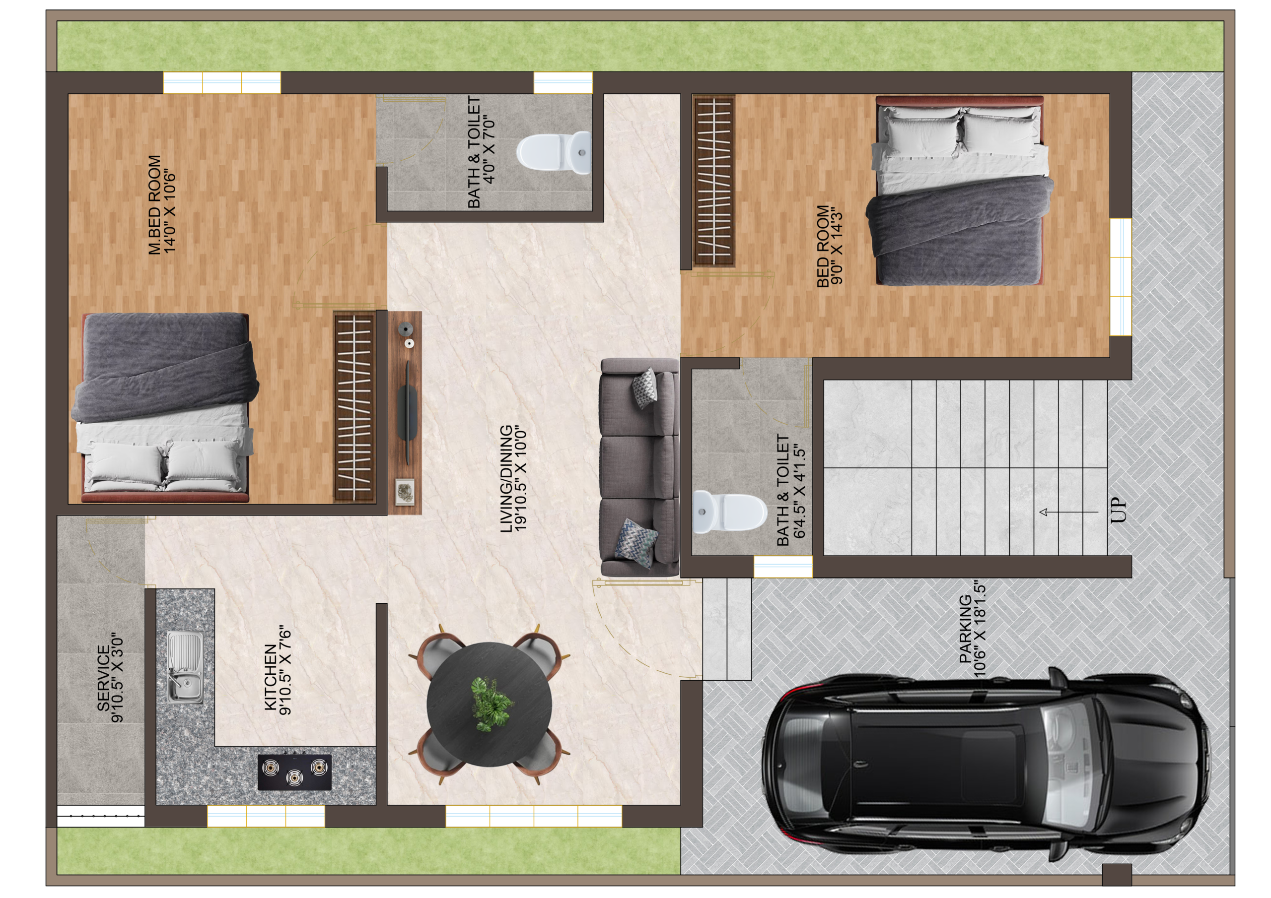 Individual Villa at sithalapakkam Floor plan